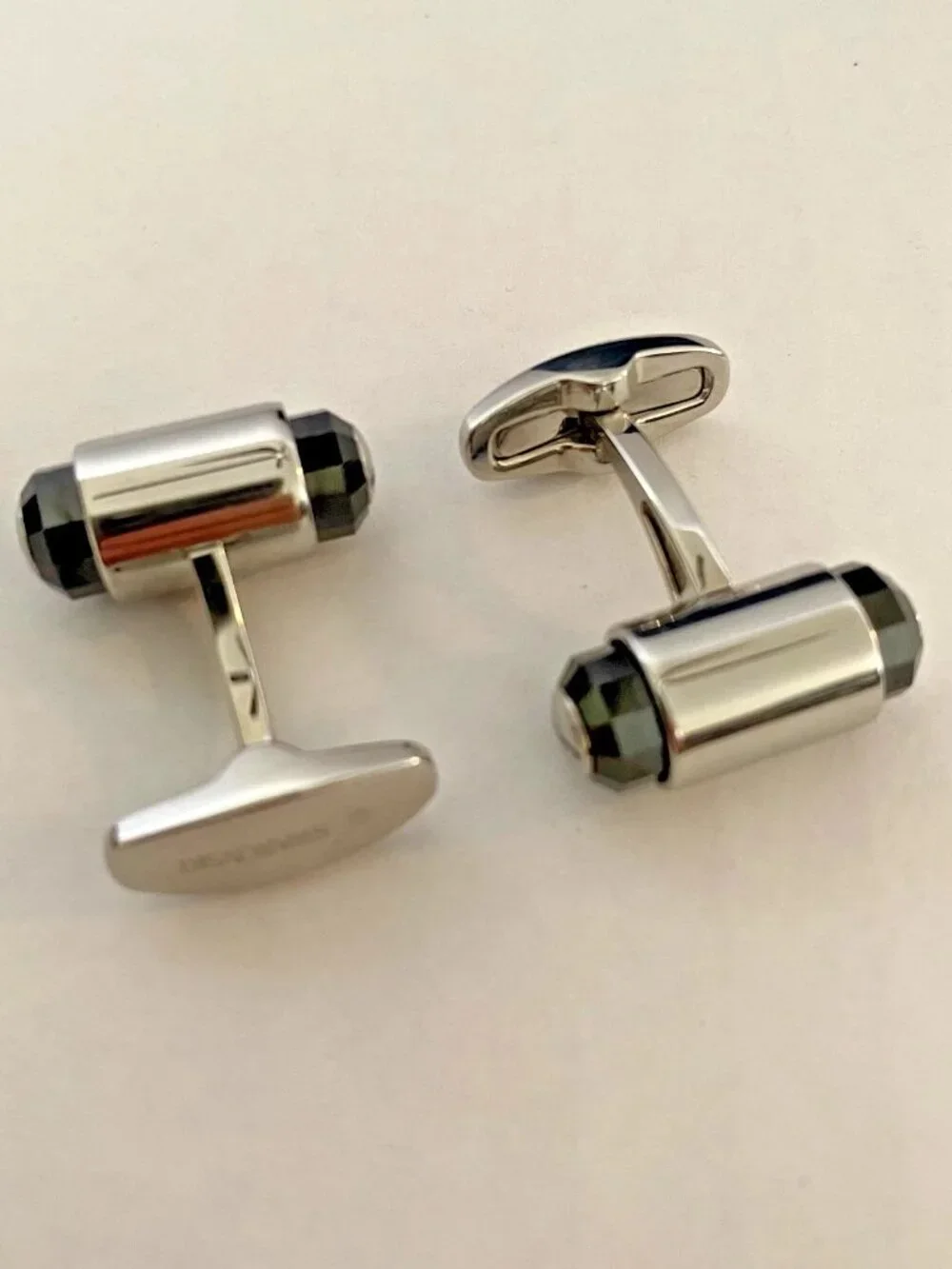 Swarovski 1085176 Black Crystal Cufflinks NWOT w/ Box